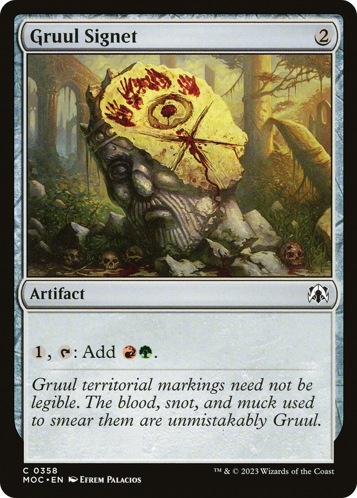 Magic: The Gathering - Gruul Signet - March of the Machine Commander