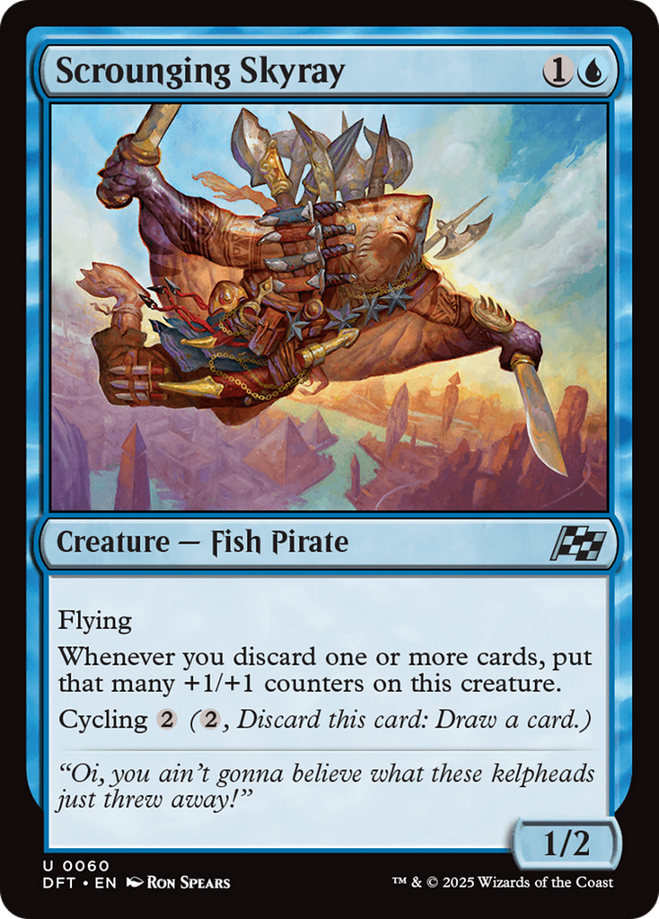 Magic: The Gathering - Scrounging Skyray Foil - Aetherdrift