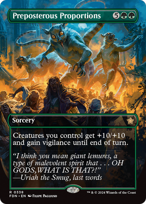 Magic: The Gathering - Preposterous Proportions Foil - Foundations