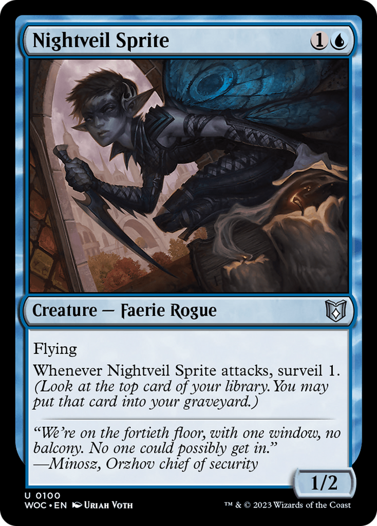 Magic: The Gathering - Nightveil Sprite - Wilds of Eldraine Commander