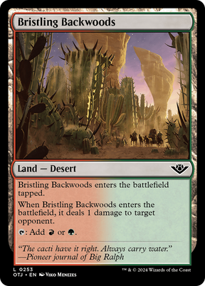 Magic: The Gathering - Bristling Backwoods Foil - Outlaws of Thunder Junction