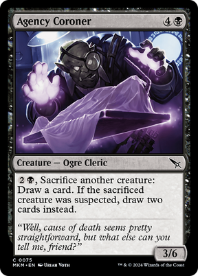 Magic: The Gathering - Agency Coroner Foil - Murders at Karlov Manor