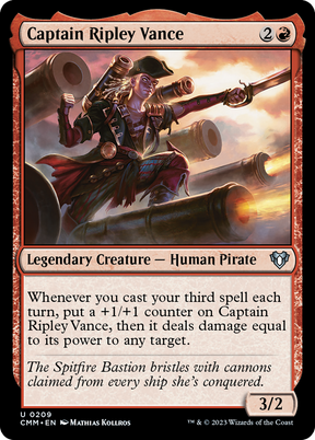 Magic: The Gathering - Captain Ripley Vance - Commander Masters