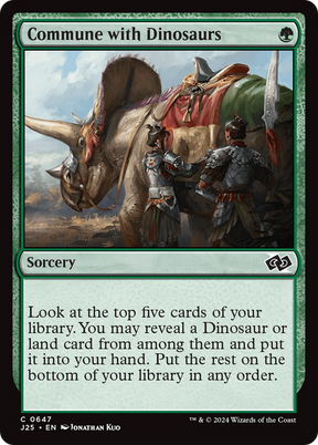Magic: The Gathering - Commune with Dinosaurs - Foundations Jumpstart
