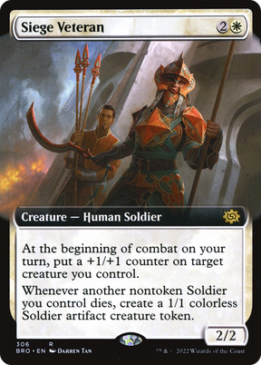 Magic: The Gathering - Siege Veteran Foil - The Brothers' War
