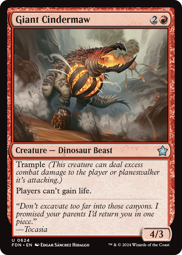 Magic: The Gathering - Giant Cindermaw - Foundations