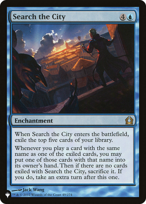 Magic: The Gathering - Search the City - The List