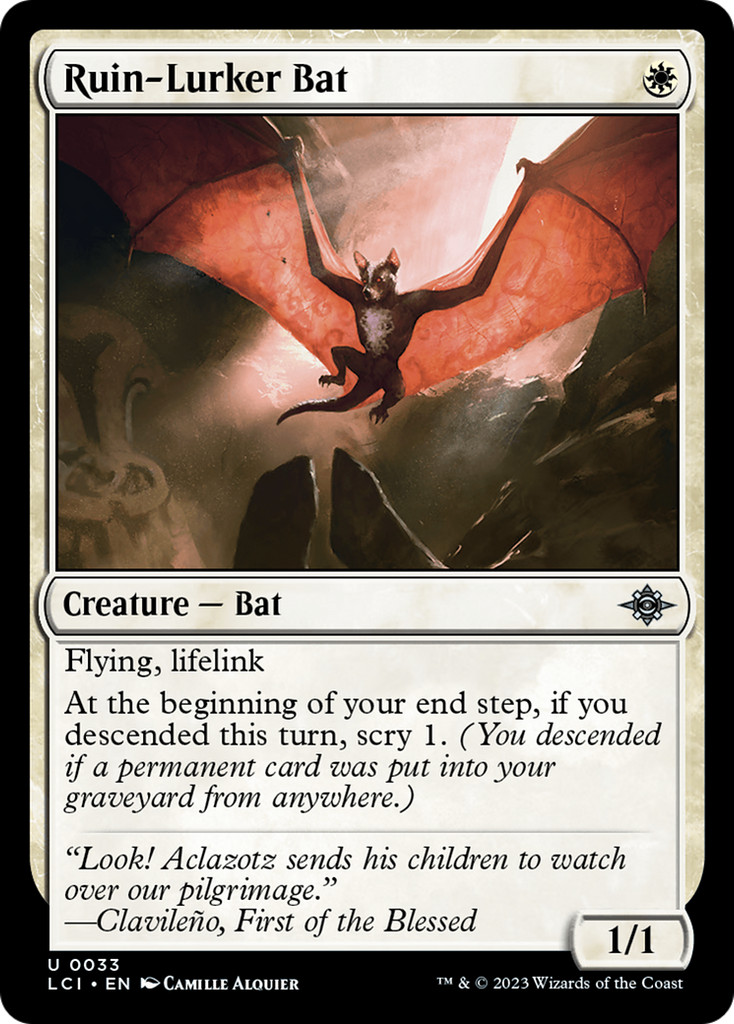 Magic: The Gathering - Ruin-Lurker Bat - The Lost Caverns of Ixalan