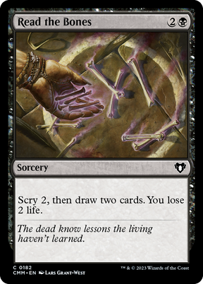 Magic: The Gathering - Read the Bones Foil - Commander Masters