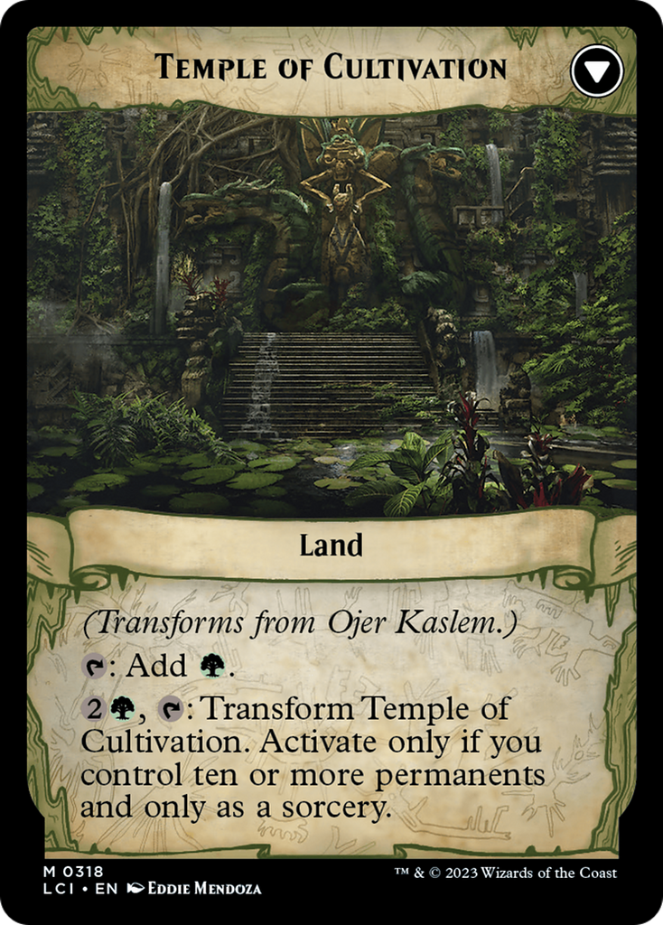 Magic: The Gathering - Ojer Kaslem, Deepest Growth // Temple of Cultivation - The Lost Caverns of Ixalan