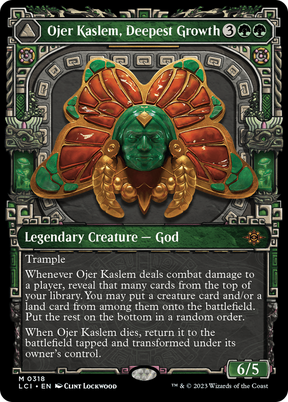 Magic: The Gathering - Ojer Kaslem, Deepest Growth // Temple of Cultivation Foil - The Lost Caverns of Ixalan
