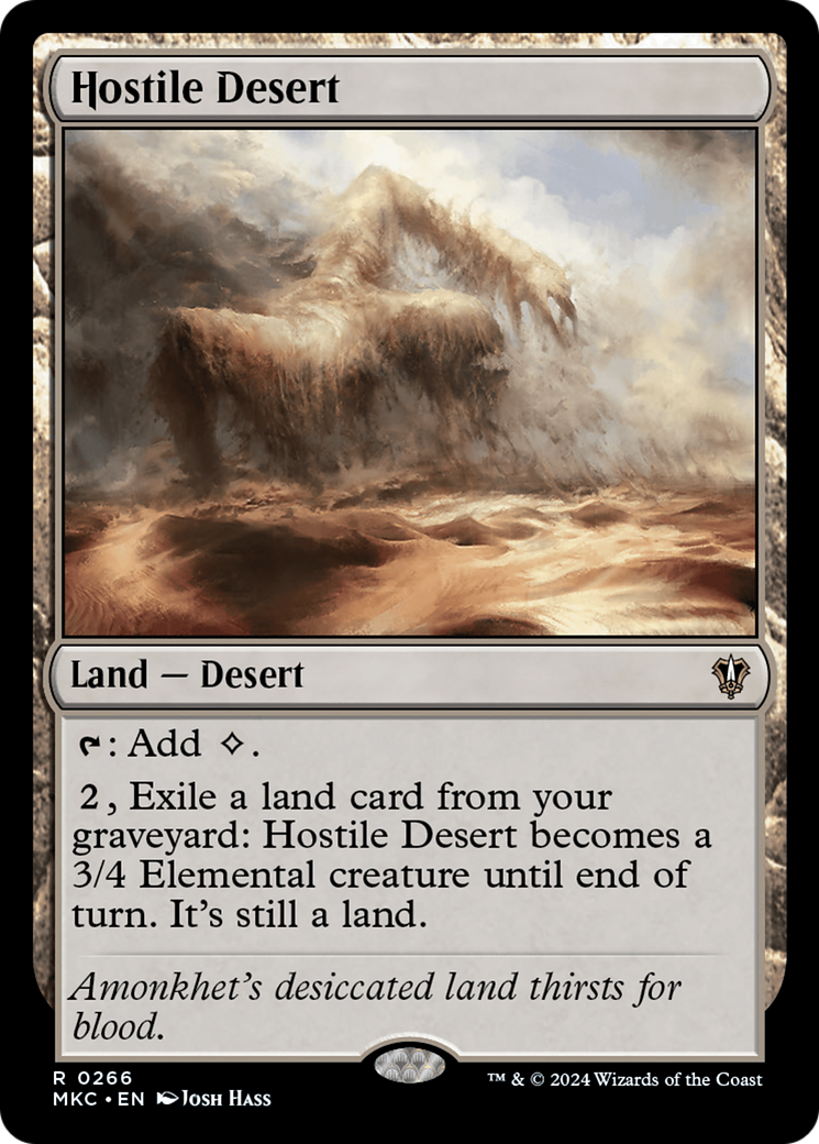 Magic: The Gathering - Hostile Desert - Murders at Karlov Manor Commander