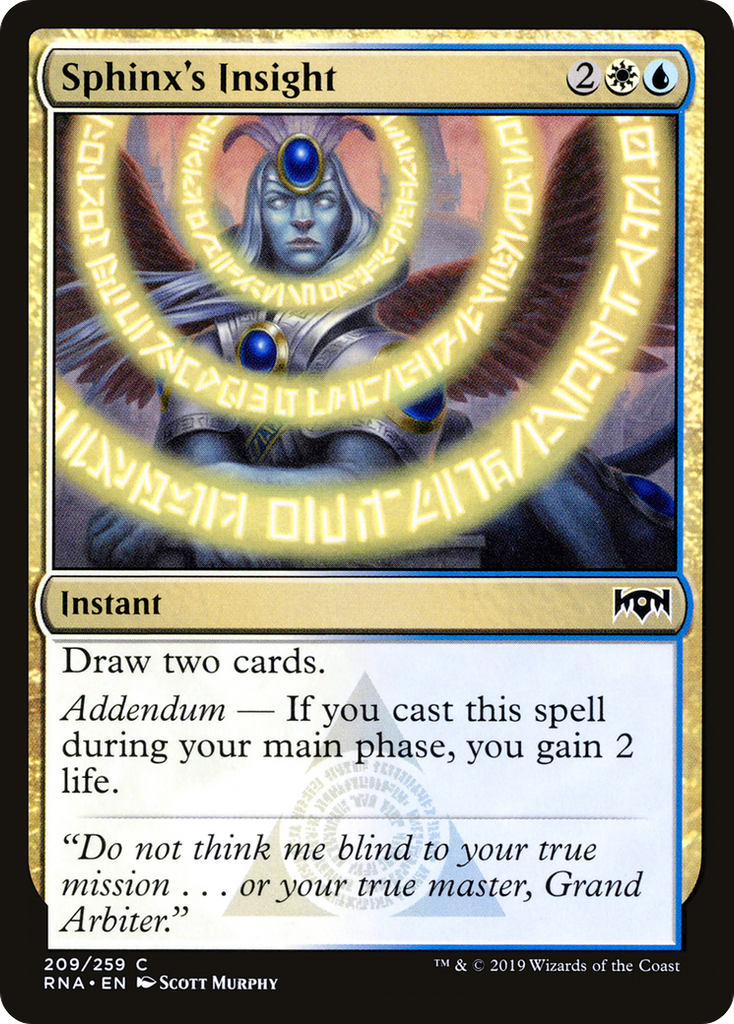 Magic: The Gathering - Sphinx's Insight Foil - Ravnica Allegiance