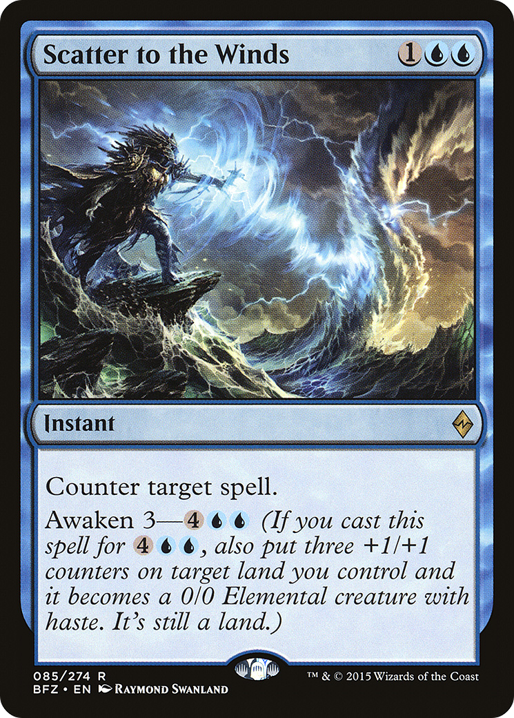 Magic: The Gathering - Scatter to the Winds Foil - Battle for Zendikar