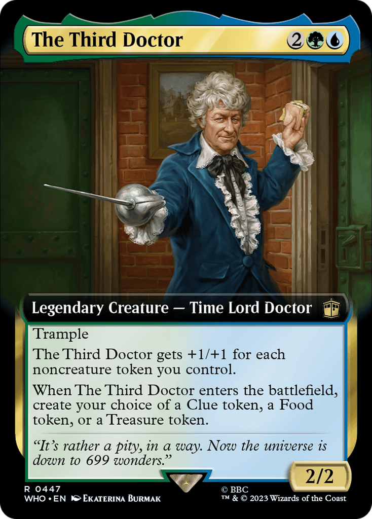 Magic: The Gathering - The Third Doctor Foil - Doctor Who