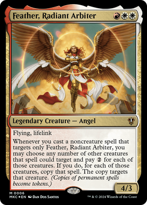 Magic: The Gathering - Feather, Radiant Arbiter Foil - Murders at Karlov Manor Commander