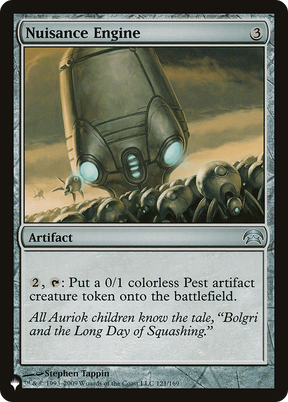 Magic: The Gathering - Nuisance Engine - The List