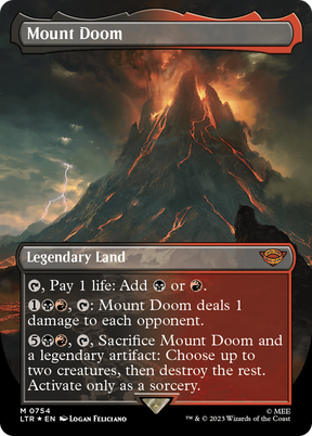 Magic: The Gathering - Mount Doom Foil - The Lord of the Rings: Tales of Middle-earth