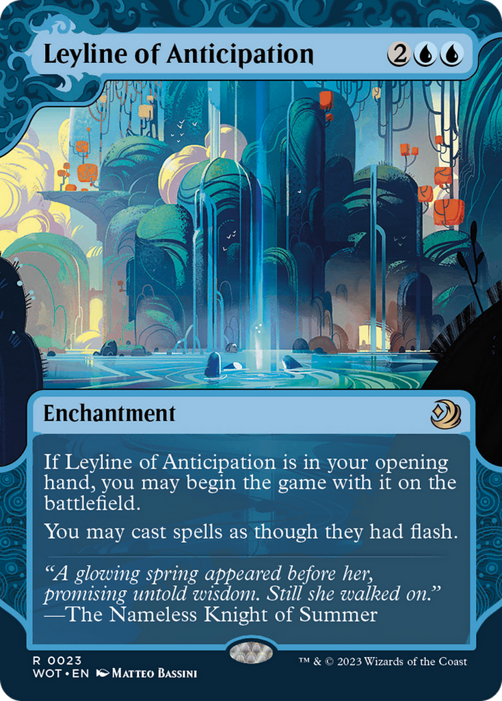 Magic: The Gathering - Leyline of Anticipation Foil - Wilds of Eldraine: Enchanting Tales
