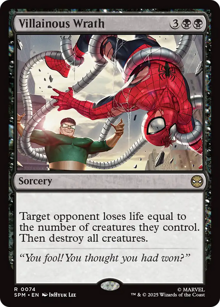 Magic: The Gathering - Villainous Wrath Foil - Marvel's Spider-Man