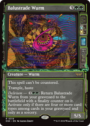 Magic: The Gathering - Balustrade Wurm - Duskmourn: House of Horror