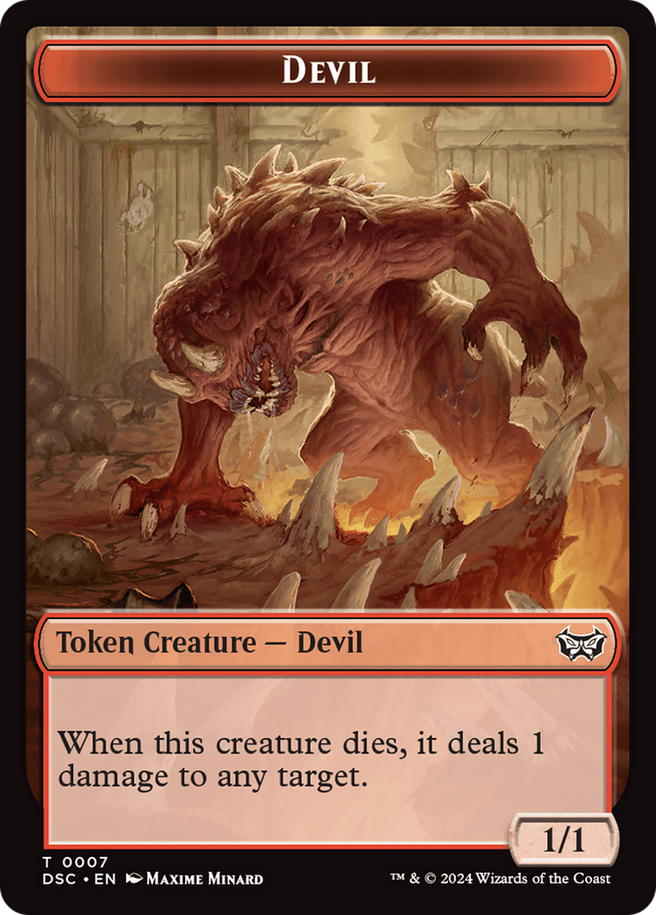 Magic: The Gathering - Devil Token - Duskmourn Commander Tokens