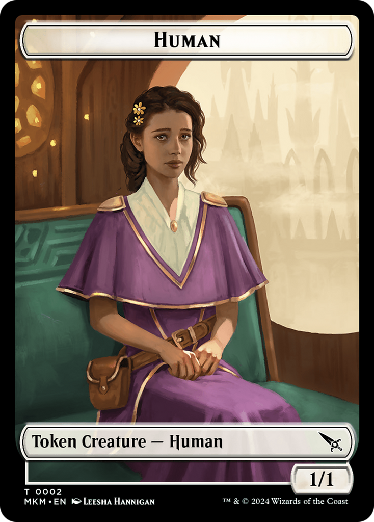 Magic: The Gathering - Human Token - Murders at Karlov Manor Tokens