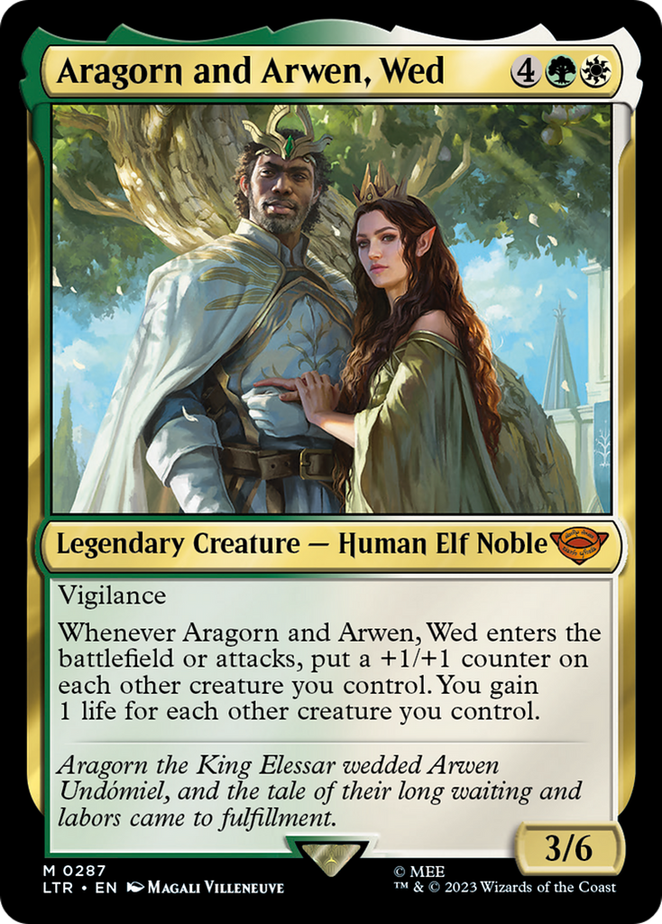 Magic: The Gathering - Aragorn and Arwen, Wed - The Lord of the Rings: Tales of Middle-earth