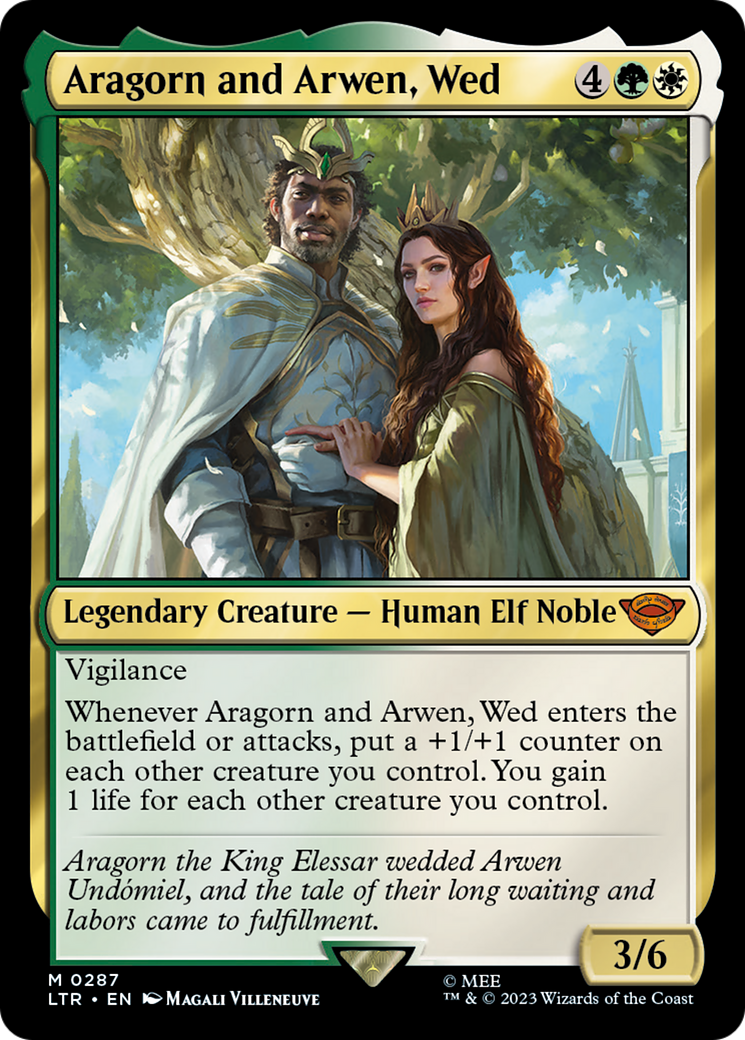 Magic: The Gathering - Aragorn and Arwen, Wed Foil - The Lord of the Rings: Tales of Middle-earth