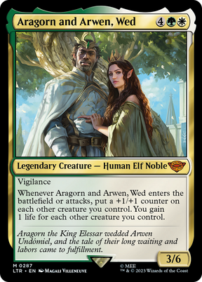 Magic: The Gathering - Aragorn and Arwen, Wed Foil - The Lord of the Rings: Tales of Middle-earth