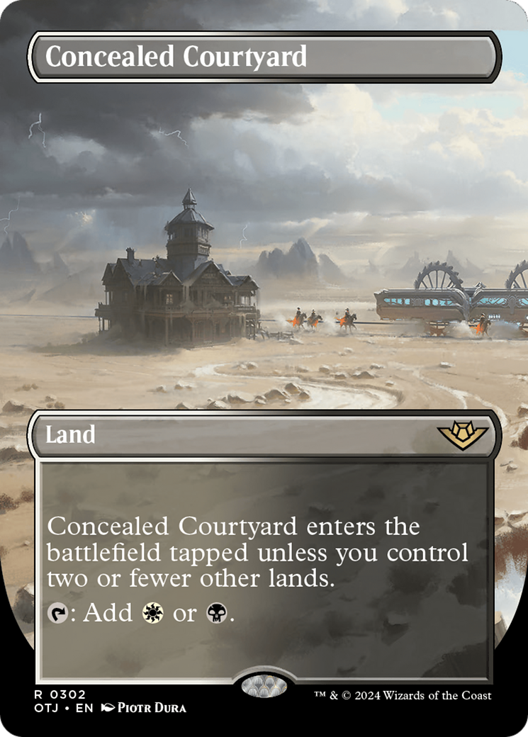 Magic: The Gathering - Concealed Courtyard Foil - Outlaws of Thunder Junction