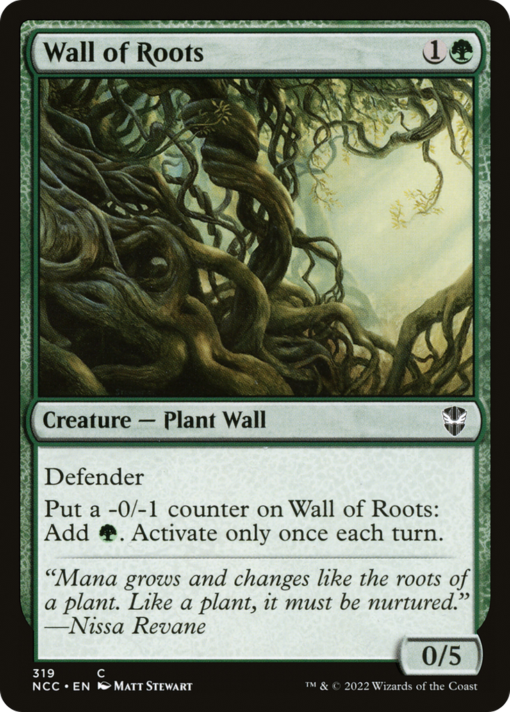 Magic: The Gathering - Wall of Roots - New Capenna Commander