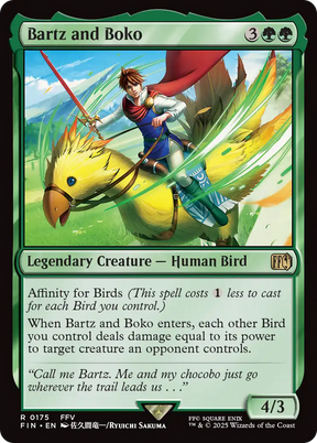 Magic: The Gathering - Bartz and Boko Foil - Final Fantasy