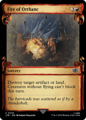 Magic: The Gathering - Fire of Orthanc Foil - The Lord of the Rings: Tales of Middle-earth