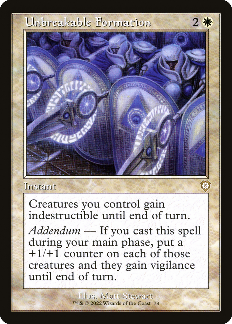 Magic: The Gathering - Unbreakable Formation - The Brothers' War Commander