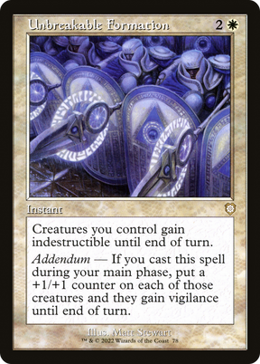 Magic: The Gathering - Unbreakable Formation - The Brothers' War Commander