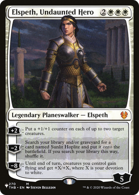 Magic: The Gathering - Elspeth, Undaunted Hero - The List