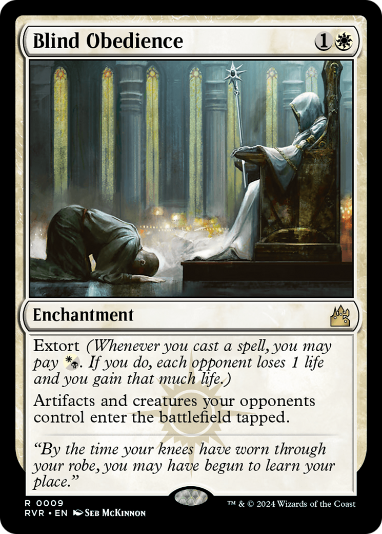 Magic: The Gathering - Blind Obedience Foil - Ravnica Remastered