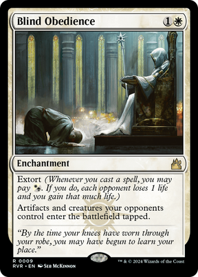 Magic: The Gathering - Blind Obedience Foil - Ravnica Remastered