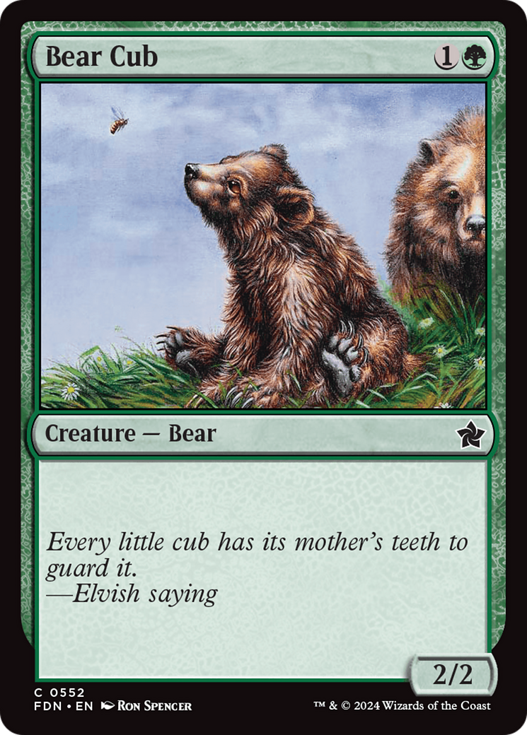 Magic: The Gathering - Bear Cub - Foundations