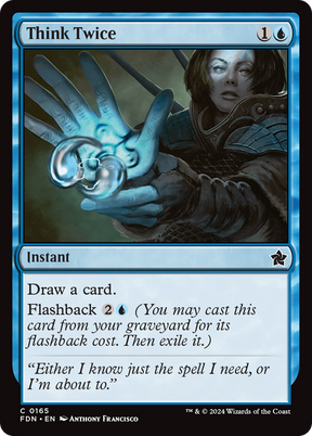 Magic: The Gathering - Think Twice Foil - Foundations