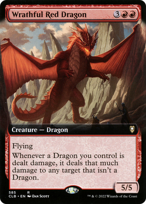Magic: The Gathering - Wrathful Red Dragon Foil - Commander Legends: Battle for Baldur's Gate