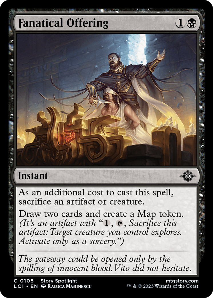 Magic: The Gathering - Fanatical Offering Foil - The Lost Caverns of Ixalan