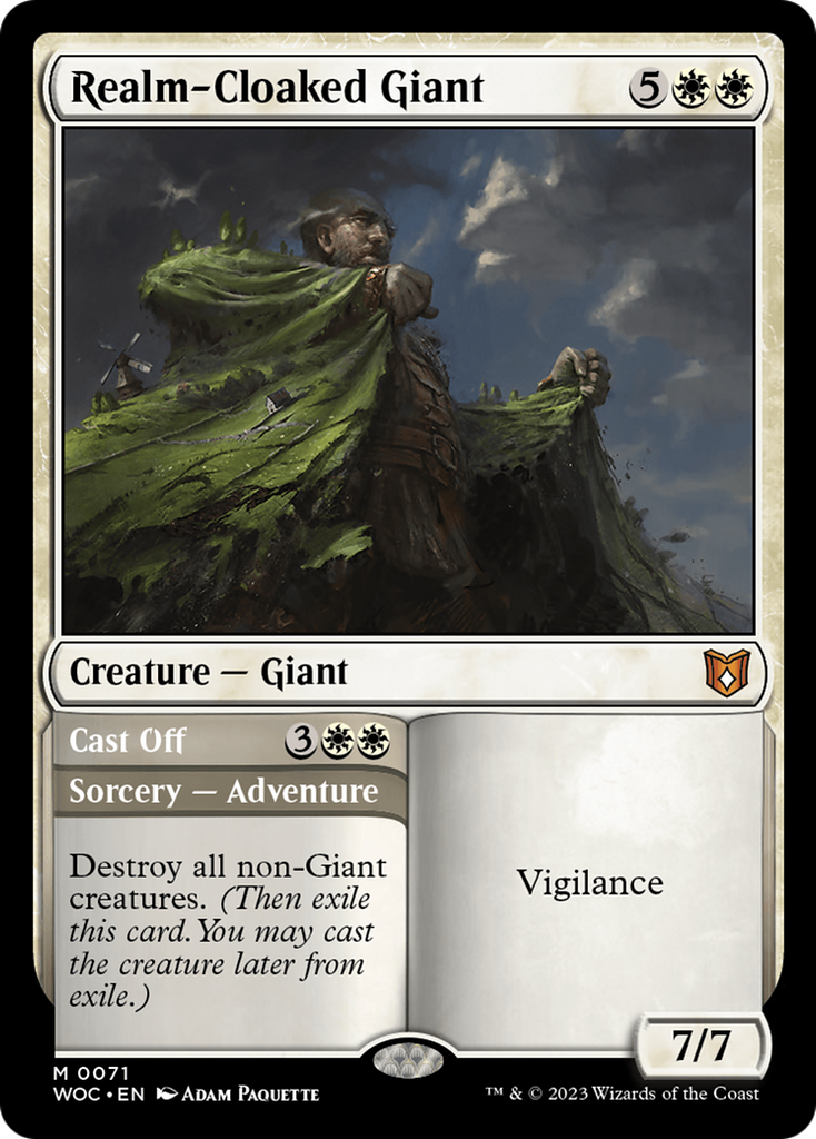Magic: The Gathering - Realm-Cloaked Giant // Cast Off - Wilds of Eldraine Commander