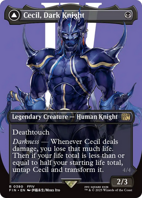 Magic: The Gathering - Cecil, Dark Knight // Cecil, Redeemed Paladin - Final Fantasy