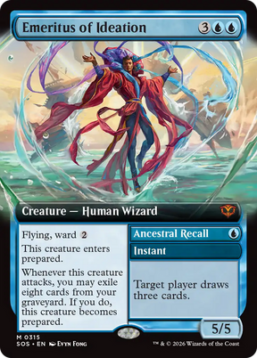 Magic: The Gathering - Emeritus of Ideation // Ancestral Recall - Secrets of Strixhaven