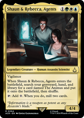 Magic: The Gathering - Shaun & Rebecca, Agents Foil - Assassin's Creed
