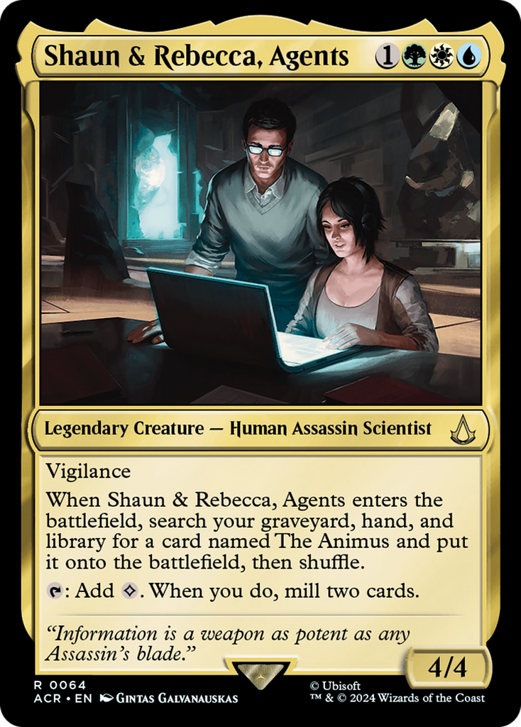 Magic: The Gathering - Shaun & Rebecca, Agents Foil - Assassin's Creed