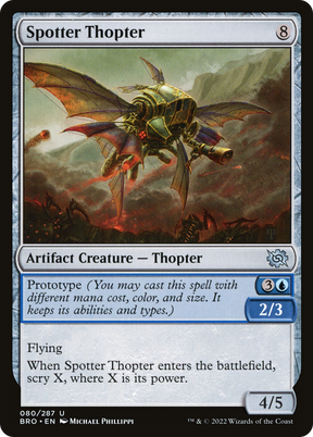 Magic: The Gathering - Spotter Thopter Foil - The Brothers' War
