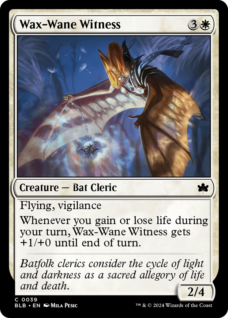 Magic: The Gathering - Wax-Wane Witness Foil - Bloomburrow